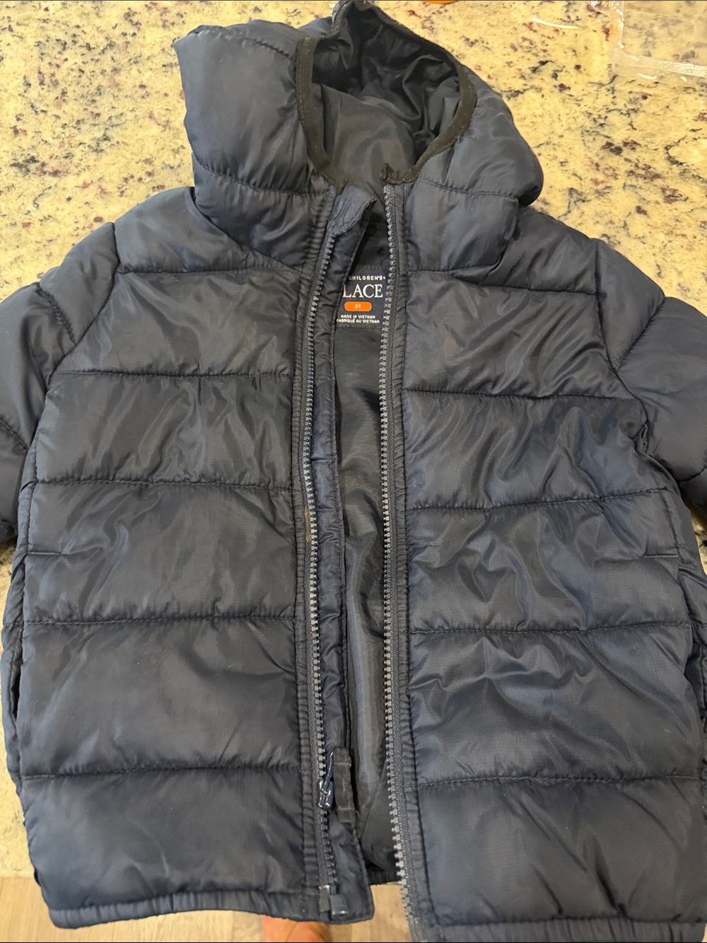 The Children's Place Navy Blue Puffer Jacket